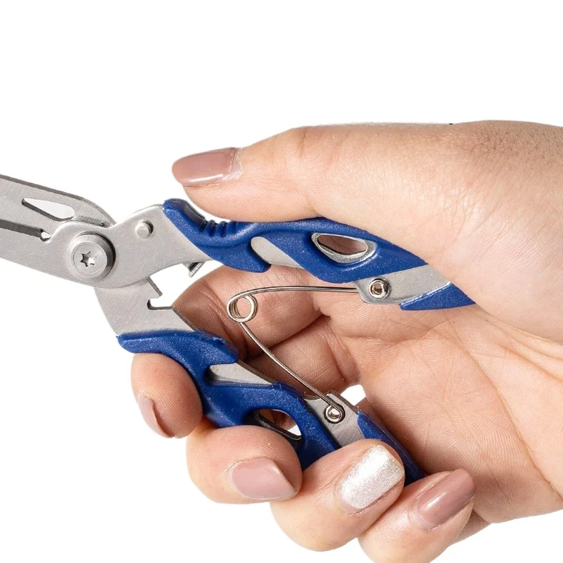 Winter Tackle Pliers Vise Knitting Flies Scissors Braid Set Fish Tongs Multifunction Fishing Pliers Tools Accessories for Goods