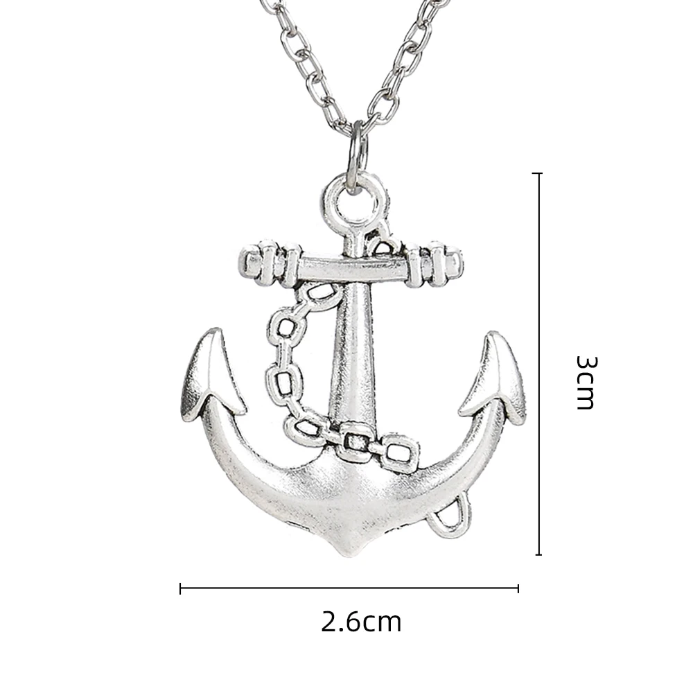 Heißer Verkauf Fluch der Karibik Anker Halskette Vintage Mode Herren Halskette Persönlichkeit Mode Schmuck Zubehör Geschenke