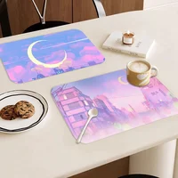 S-Sailores Landscape Moon Super Absorbent Coffee Mat Dish Draining Mat Large Kitchen Drying Mat Quick Dry Drain Pad Kitchen 2