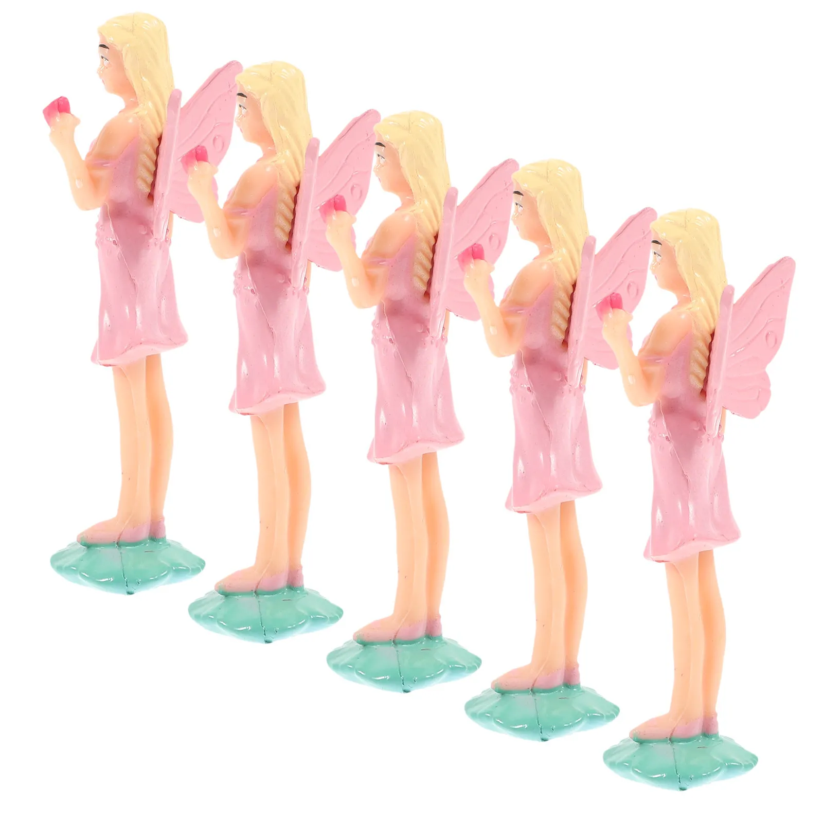 5Pcs 뮤직 박스 발레 댄서 세트 뮤직 박스 교체 장식 선물 컬렉션을위한 절묘한 내마모성 플라스틱