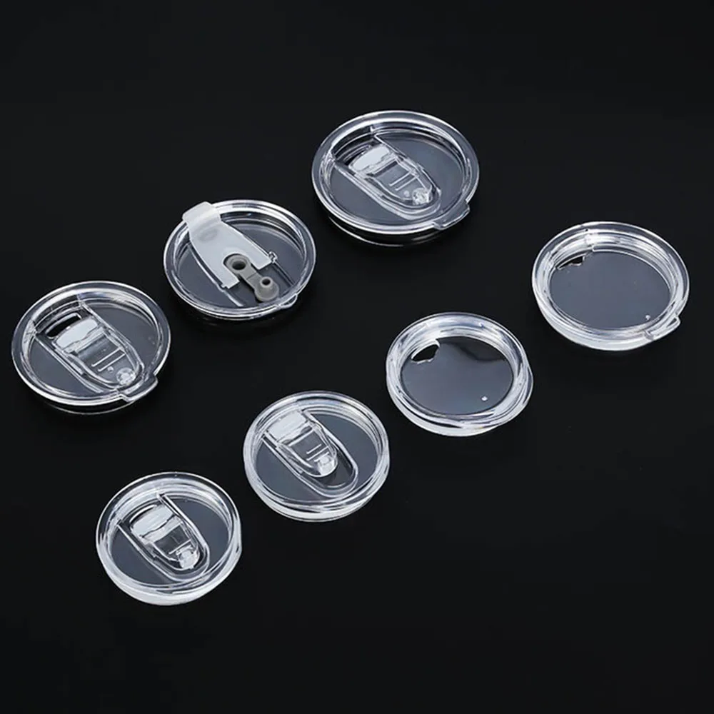 tumbler cover 12oz/20oz/30oz Car Tumbler Sealing Lid Leak-Proof Plain Plastic Lids Round Resistant Covers For Skinny Water Bottel Thermos Cup