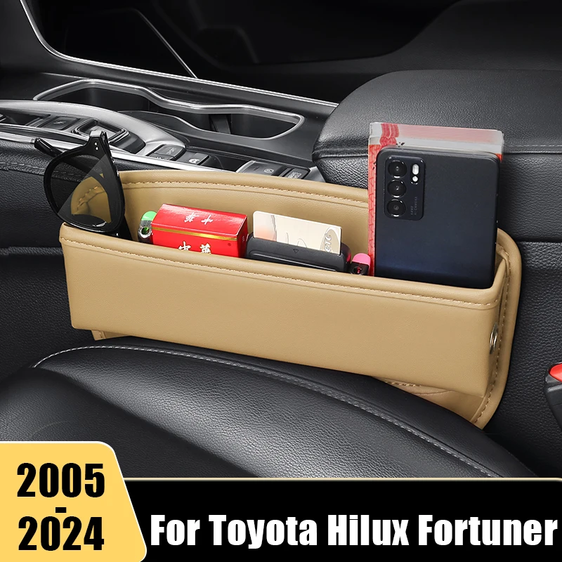 

For Toyota Hilux Fortuner 2005 2006 2007 2008-2013 2014 2015 2016 2017 2018 2019 2022 2023 2024 Car Seat Crevice Storage Box