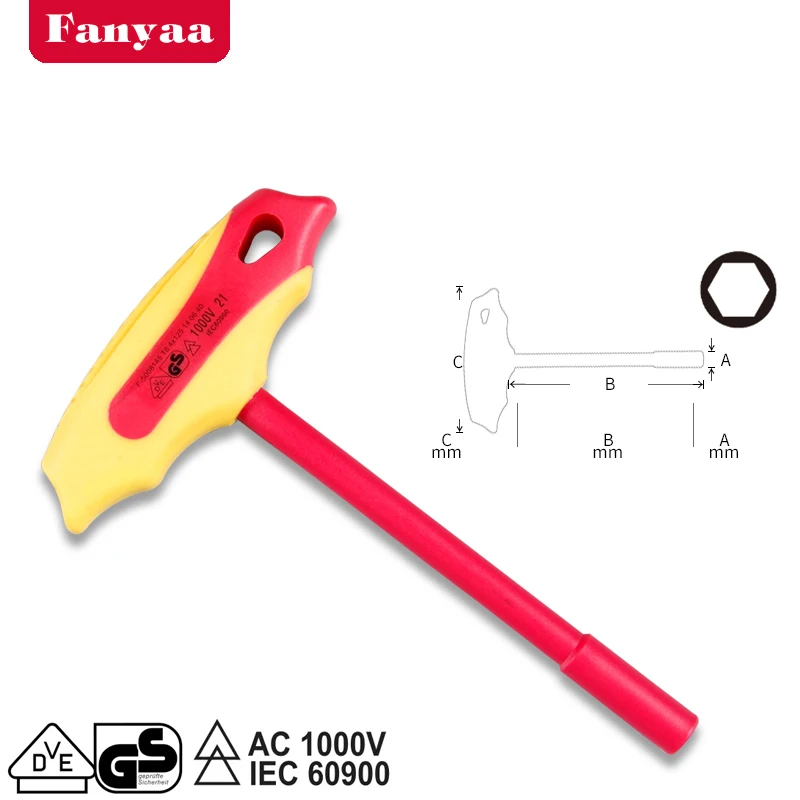 Chiave Esagonale A T C.K T4422 03 VDE – 3 Mm, Isolata 1000 V, Lama In Acciaio S2