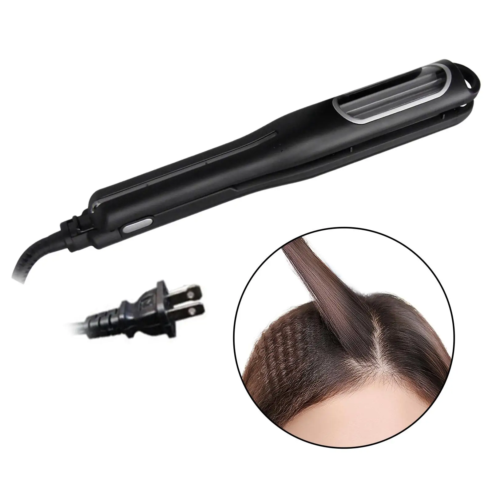 Wavy Professional Rotating Curling Iron, Auto Hair Curler with 2 Adjustable Temps 250°F to 450° Types, Anti-Scald & Auto-off
