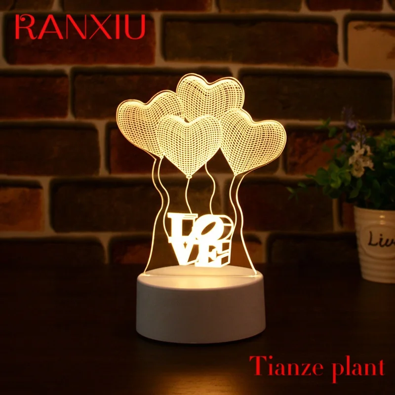 

Custom Kanlong Custom Photo 3D Illusion Anime Lamparas Acrylic Table Desk Base LED Lamp Kids Room Decor Night Light