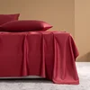 1Pcs Organic Bamboo Flat Bed Sheet Luxury Single Double Queen Size Flat Sheet (Pillowcase Need to Buy) 100% Bamboo Bed Linens 2