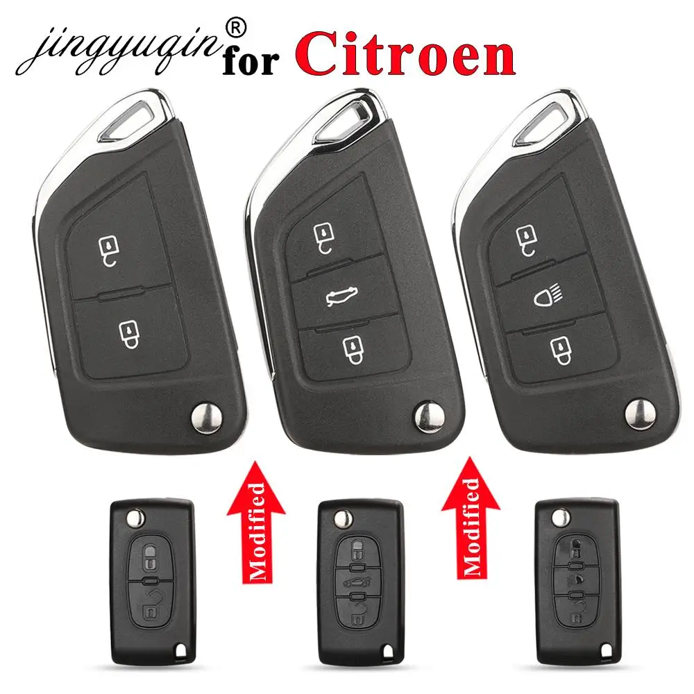 jingyuqinModifiedFilpRemoteCarKeyShellForCitroenС2C4С3С5C6DS4DS3DS5C-ElyseeBerlingoDispatchPicassoHU83/VA2-AliExpress34