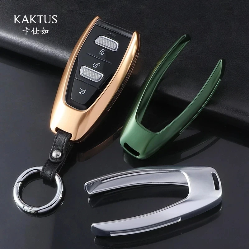 

KEYECU Aluminum Alloy Holder Protector Remote Key Shell Case Cover for Aston Martin DBX 2020 2021 2022 2023