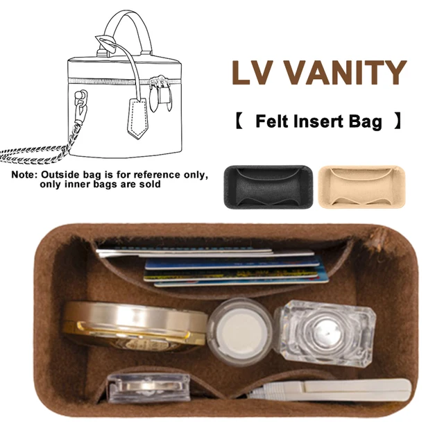 For LV Cannes Make up Organizer Felt Cloth Handbag Insert Bag Travel Inner  Purse Portable Cosmetic Bags - AliExpress