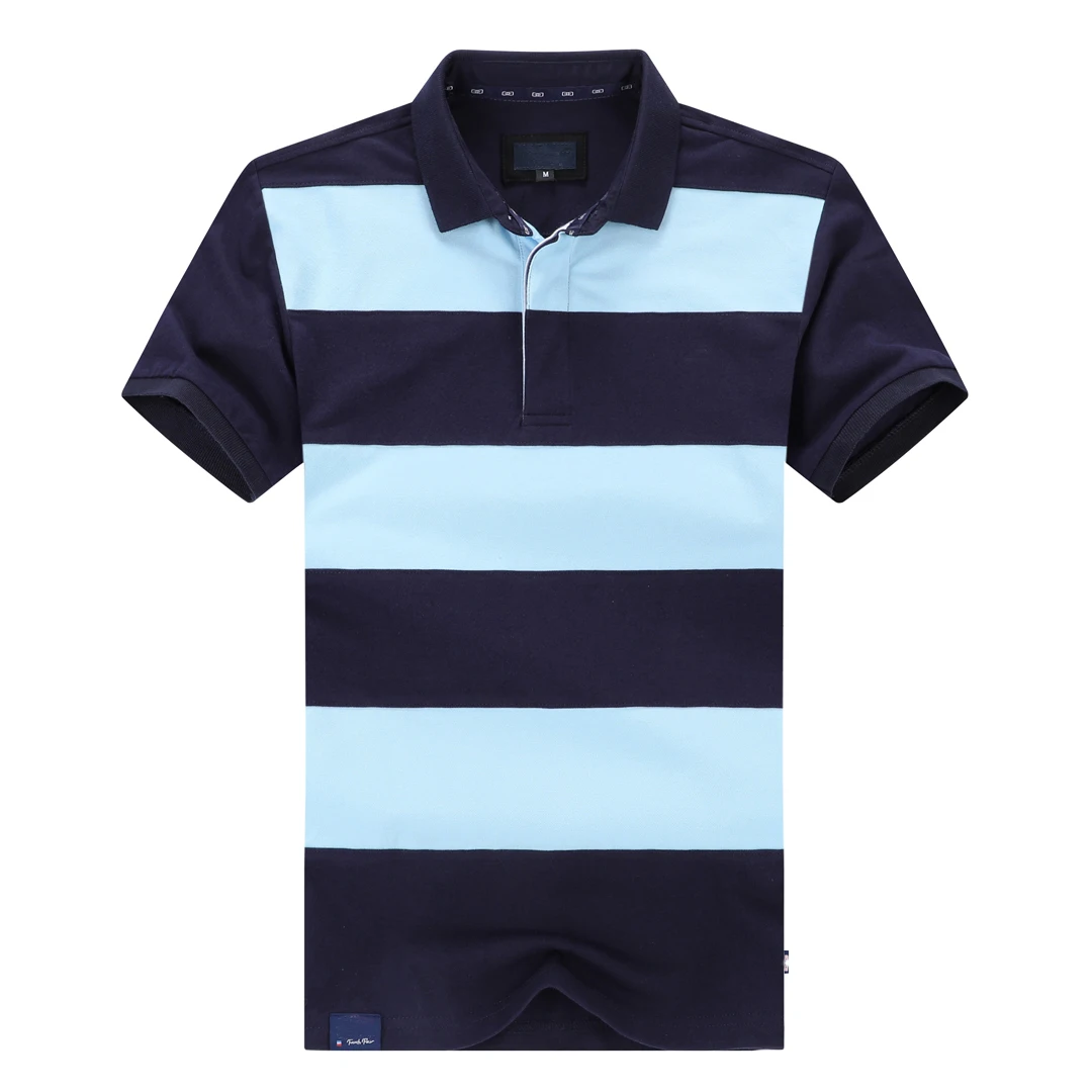 New Summer Striped Men's Polos Short Sleeve Del France Homme Polo Shirt Fashion Casual Strecthing Big Size 3XL EP EP LOGO 9 Sa154f95ab27f4e579b908498b7be3457i