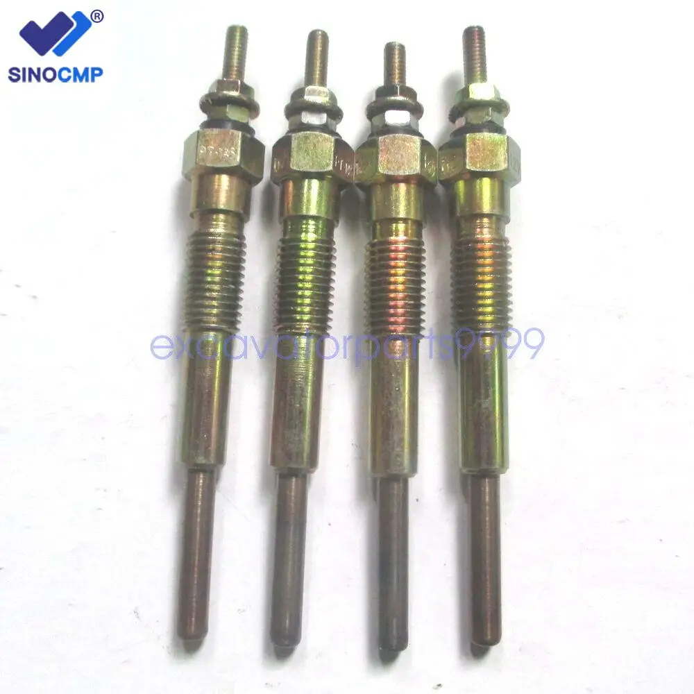 

4pcs Glow Plugs fits Komatsu 4D95 4D95S 4D95L Engine Forklift Loader Excavator