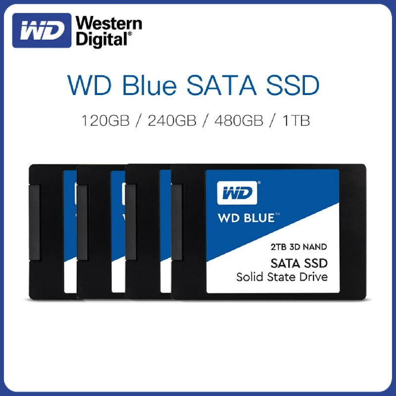 pulsåre riffel Par Western Digital Wd Blue Ssd 250gb 500gb 1tb 2tb Desktop 2.5 Inch Sata Iii  Hdd Hard Disk Hd Pc Internal Solid State Drive - Solid State Drives -  AliExpress