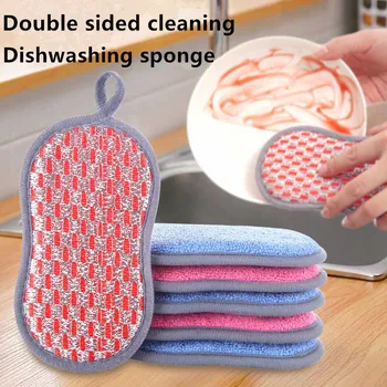 Double-Sided Kitchen Sponge Scrubber 1