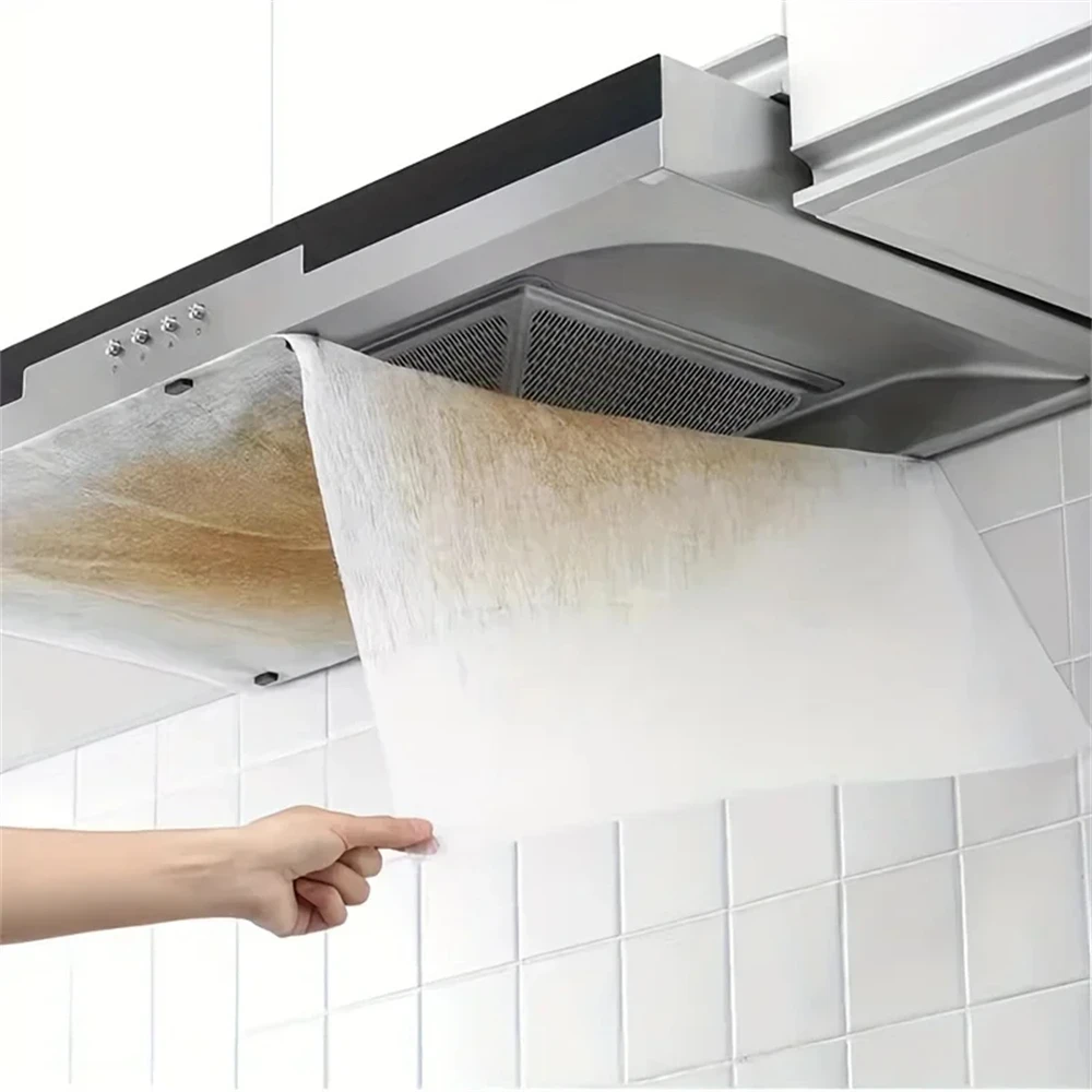 Kitchen Range Hood Filter High Performance Oil Absorption Smoke Free Universal Fit Durable Sticker Non Woven Absorbing Paper