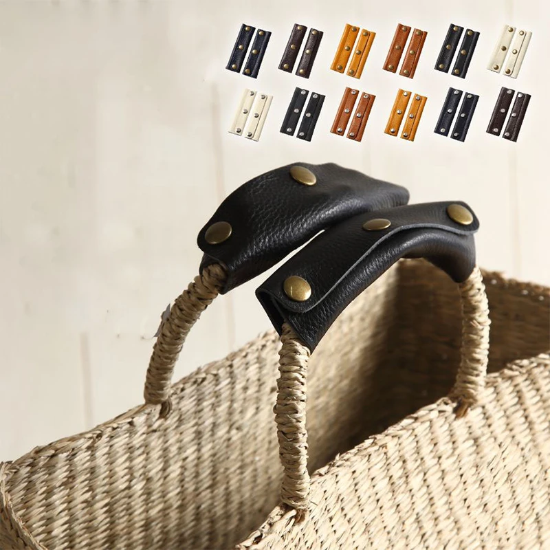 Luggage Bag Handle Wrap Suitcase Grip Protective Cover Leather Anti-stroke Stroller Shoulder Strap Pad Grip Cover Bag Accessory