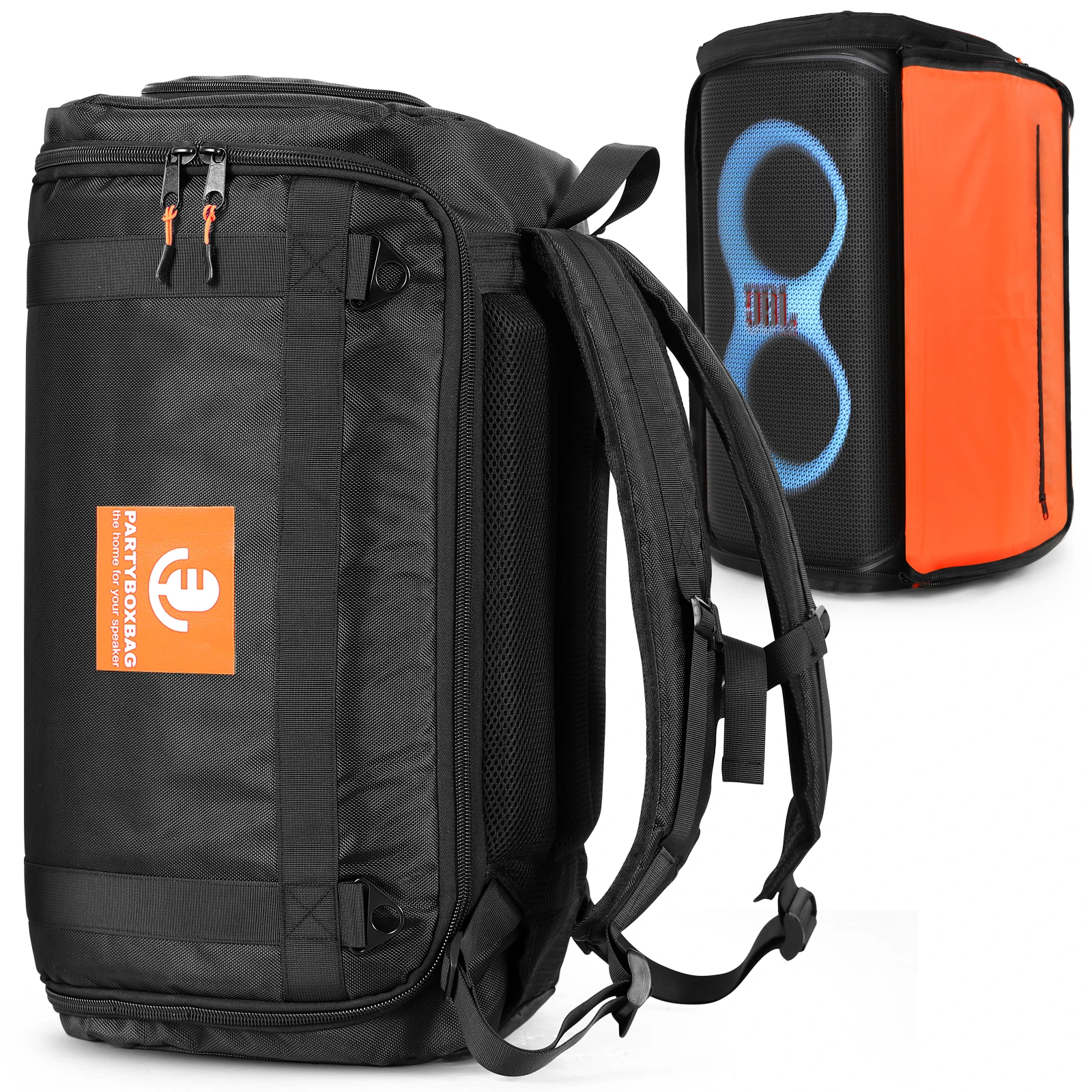 Housse De Transport Sac à Dos Pour Enceinte JBL PARTYBOX 310 - Noir - Protection Optimale Pour Déplacements