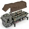Alloy Tactical Truck Armored Car Model Diecast Military Personnel Carrier Transport Vehicle Model Sound and Light Toys Gift 2