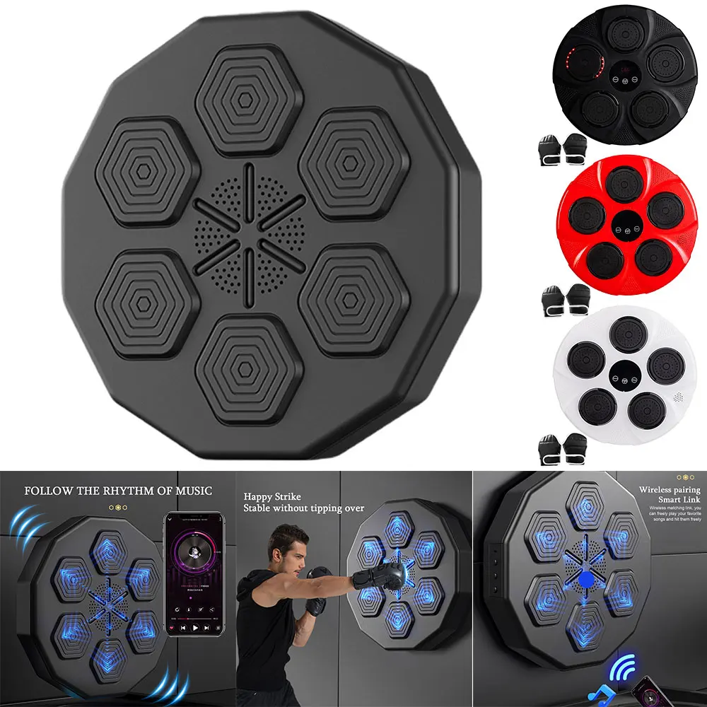 Smart Music Boxing Machine Wall Target 2500MAH Rechargeable Battery Bluetooth-Compatible for Boxing Agility Reaction Exercise