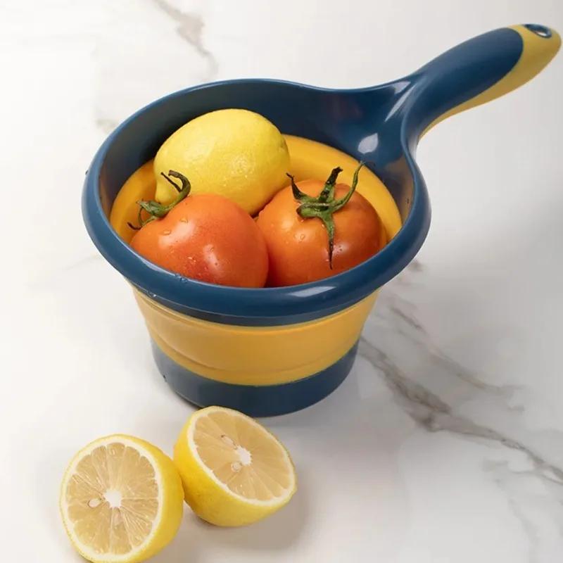 Pet Folding Spoon Long Handle Scoops Hanging Water Household Ladles Camping Portable Bailer Baby