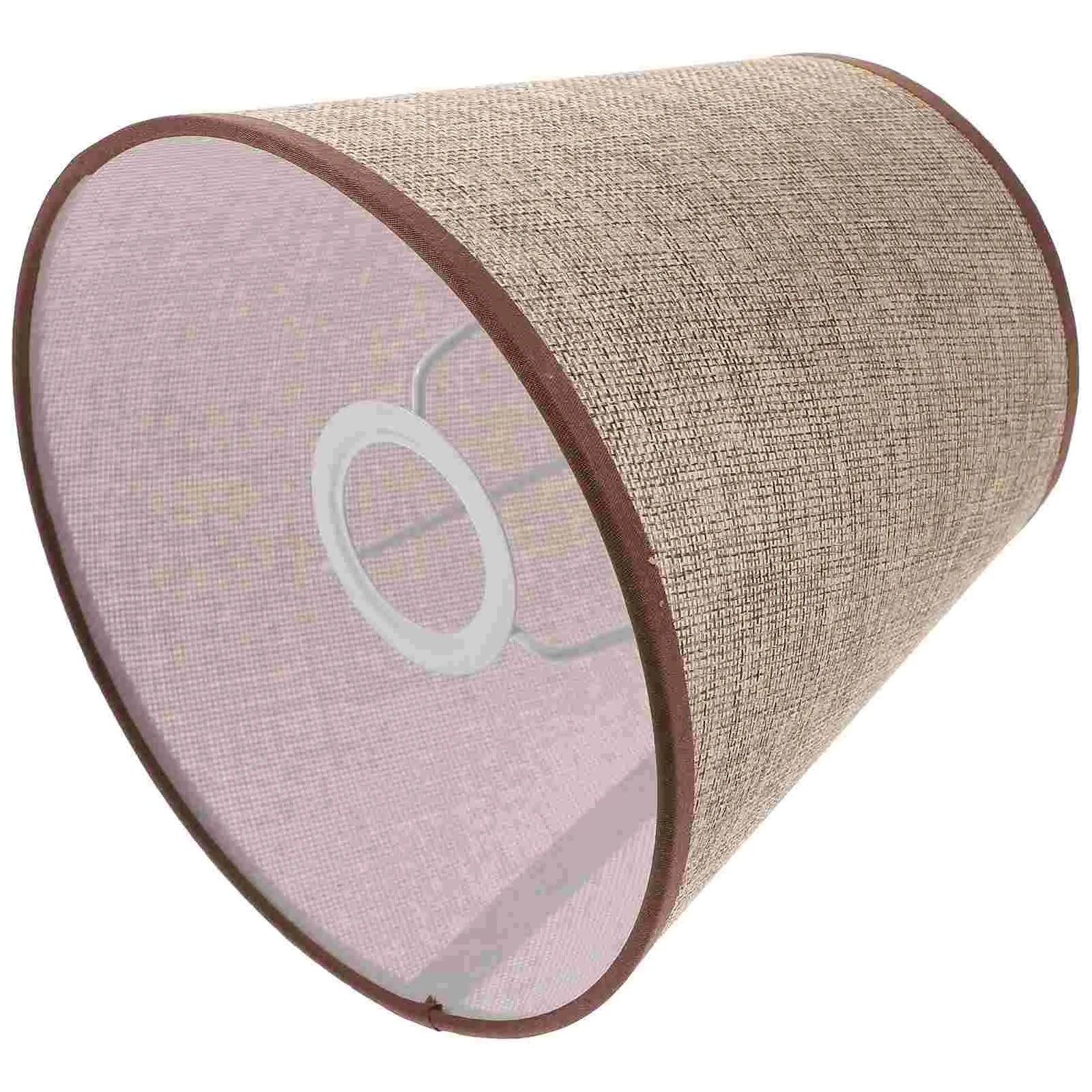 

Burlap Lamp Shade Fabric Lamp Cover Desk Lamp Shade E27 Table Chandelier Wall Lamp Clip On Lampshade Pendant Lamp Bedside Lamp