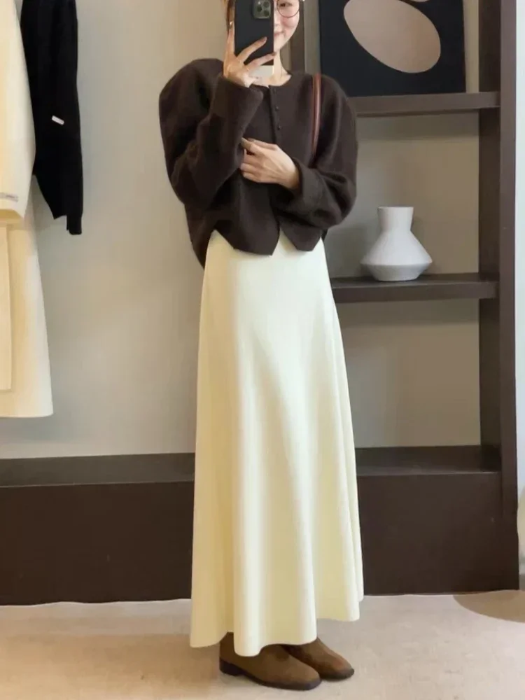 2024 Korean Version of Pure Wool, Super Big Swing Length~ Super Good Quality Big Swing Skirt~ 2