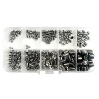250PCS/BOX 304 Stainless Tip Set Screw Kit Hex Hexagon Socket Allen Cup Point DIY Set Door Handles Bolt M2 M3 M4 M5 M6 M8 DIN916 3