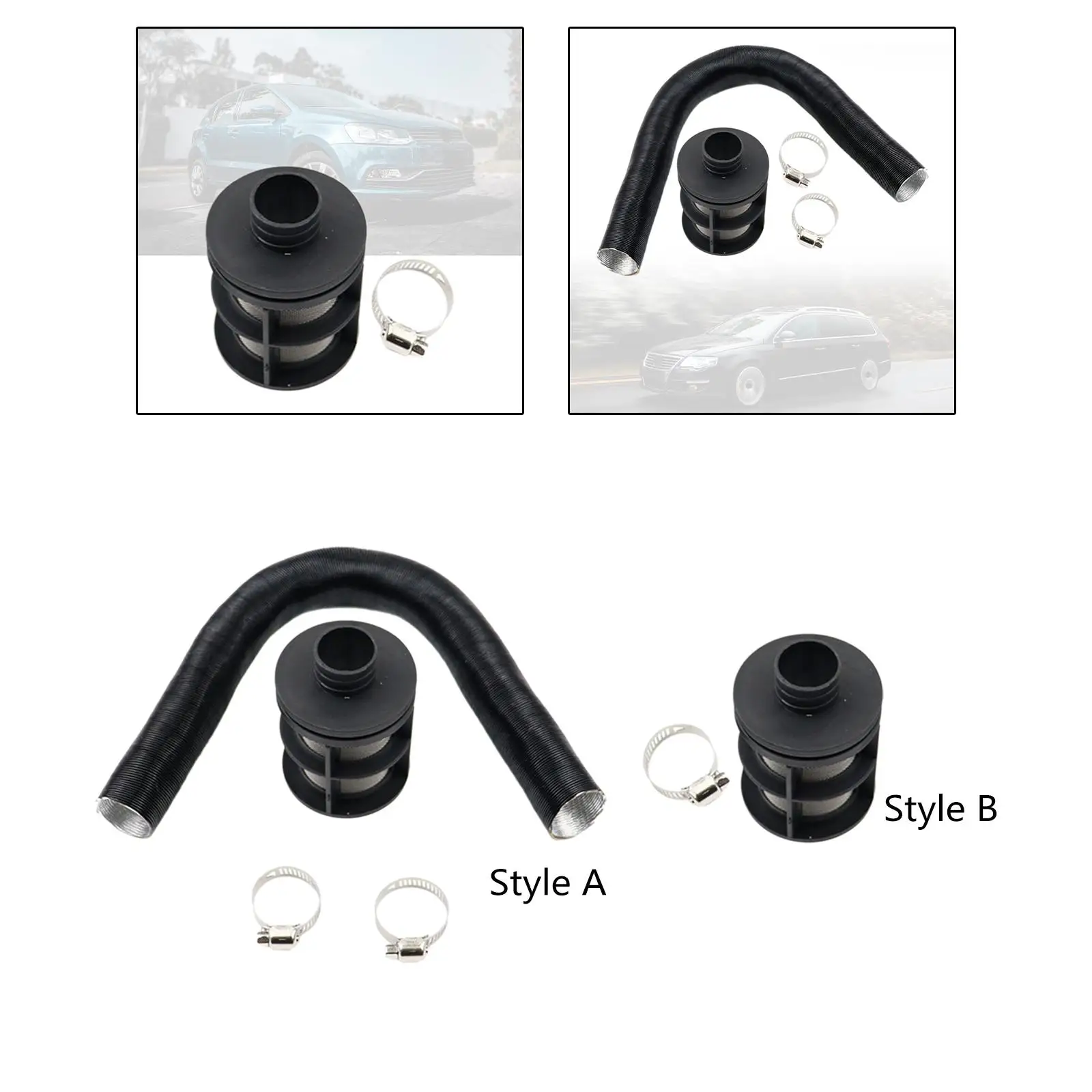 Car Heater Accessories 25mm Air Intake Filter Silencer Professional Durable Replace for Diesel Parking Heater