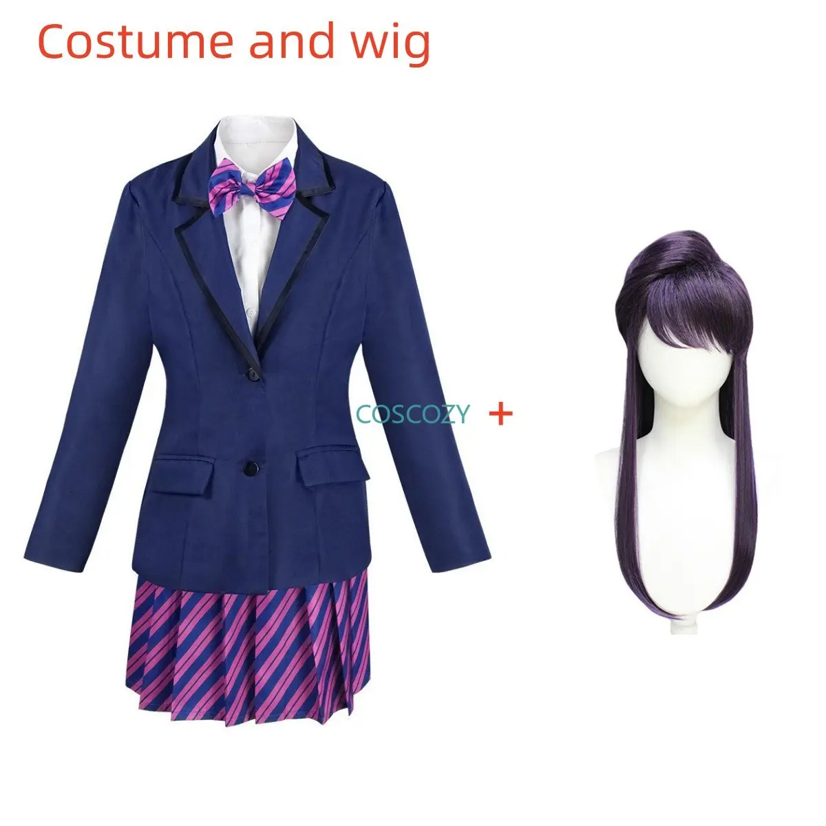 Komi Can't Communicate Komi Shoko Osana Najimi Cosplay Costume Outfits  Shirt Tie Short Wig Neck Women Anime Uniform Halloween - Cosplay Costumes -  AliExpress