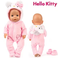 Hello Kitty Baby Rompers Newborn Girl Jumpsuit Clothes Kawaii Long Sleeve Jumpsuits Warm Kids Cosplay Costume for Babies Gifts 1