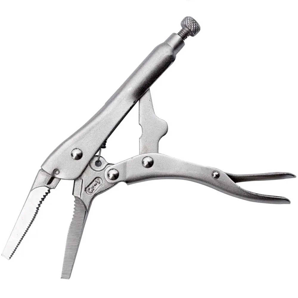 Description Picture 2 of item9.5 inch Chrome Vanadium Long Nose Jaw Locking Pliers Assorted Locking Welding Clamp High Quality Vise Grip Locking Pliers