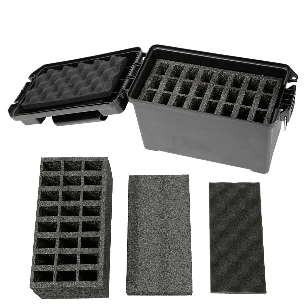 24 Pistol Magazine Holder Foam for Plastic .50Cal Ammo Can Insert Steel