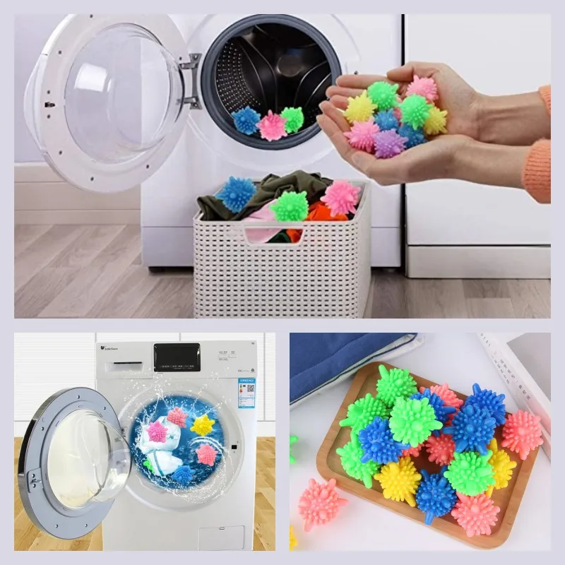 

Magic Laundry Balls Washing Gadget Dryer Reusable Lint Remover Silicone Cleaning Tool Washing Machine Accessories Household Item