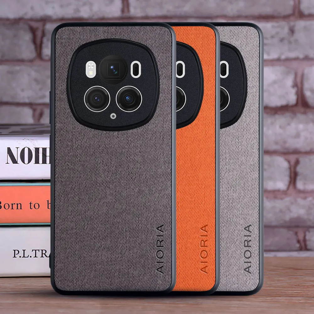 Luxury Textile Leather Skin Soft Phone Case Cover