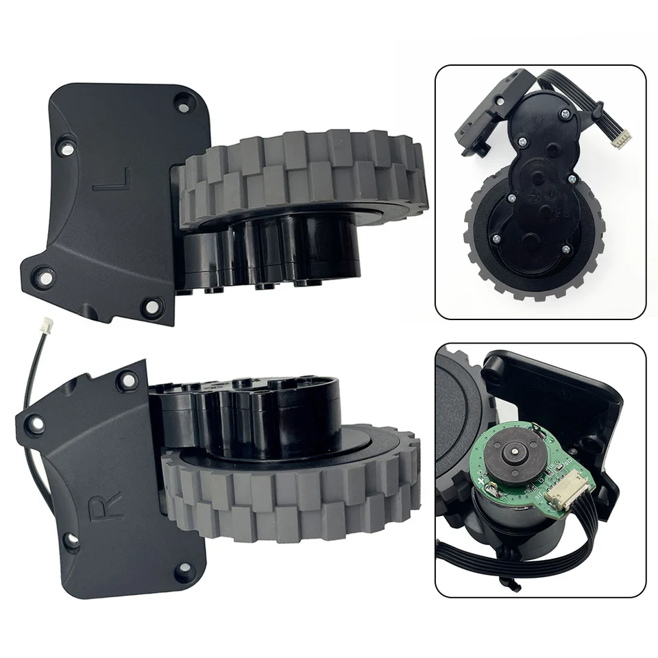 Robot Vacuum Cleaner Wheel Motor Assembly for 360 Robot S5 S7 T9 Robotic Vacuum Cleaner Parts Accessories Wheels Replacemet (Color : L WHEE 並行輸入品