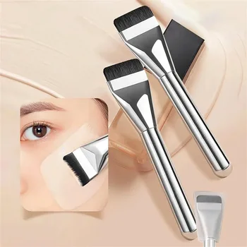 Strumenti per il trucco di bellezza Pennello per fondotinta con una sola parola non mangia pennello per trucco con base a testa piatta in polvere