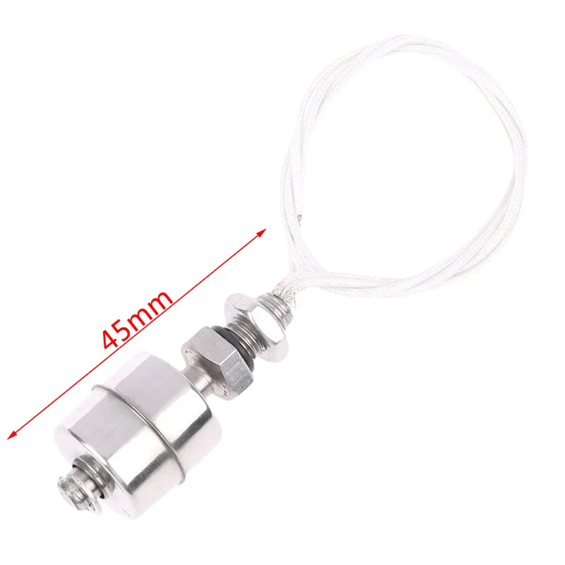 Description Picture 3 of item45/75/250/300/350mm Stainless Steel Float Switch Tank Liquid Water Level Sensor Double Ball Float Switch Tank Pool Flow Sensors