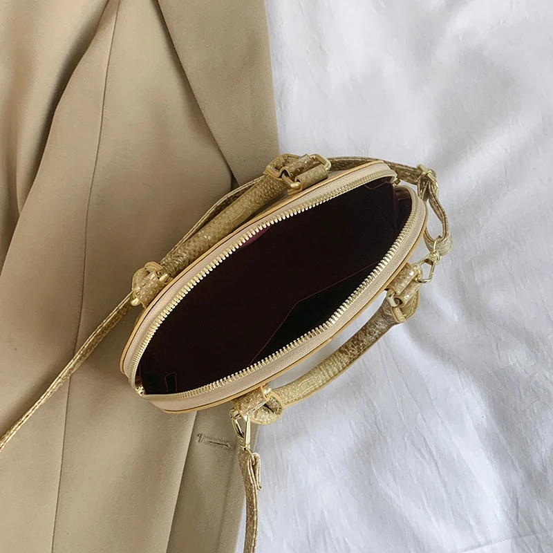 Brand Shell Bag Luxury Designer Serpentine Handbag And Purse Women Small Pu Leather Crossbody Shoulder Bag Black Classic bolsos
