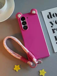 Chic Rose Bracelet Phone Case with Enhanced Protection for Z Fold 5 (A)