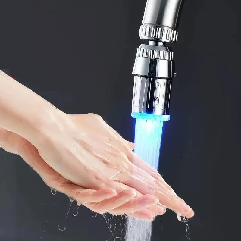 LED Faucet Head with Automatic 7-Color Change for Kitchen Bathroom