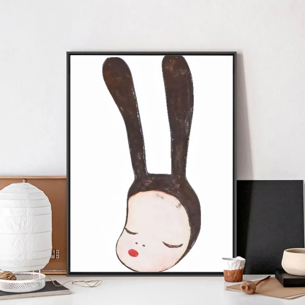 Y-Yoshitomo Nara Poster No Framed Poster Kraft Club Bar Paper Vintage Wall Art Painting Bedroom Study Stickers