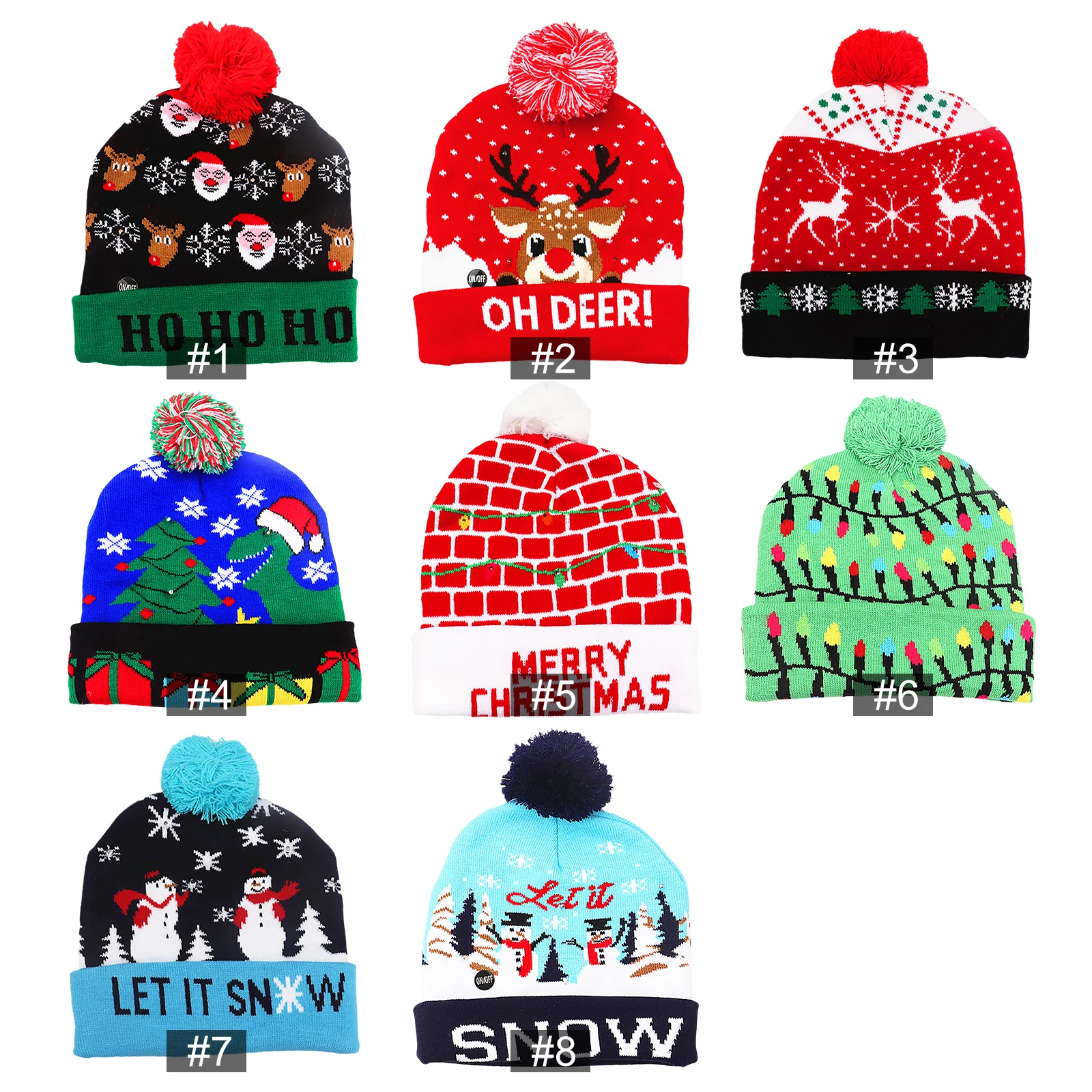 Christmas Decoration LED Knitted 