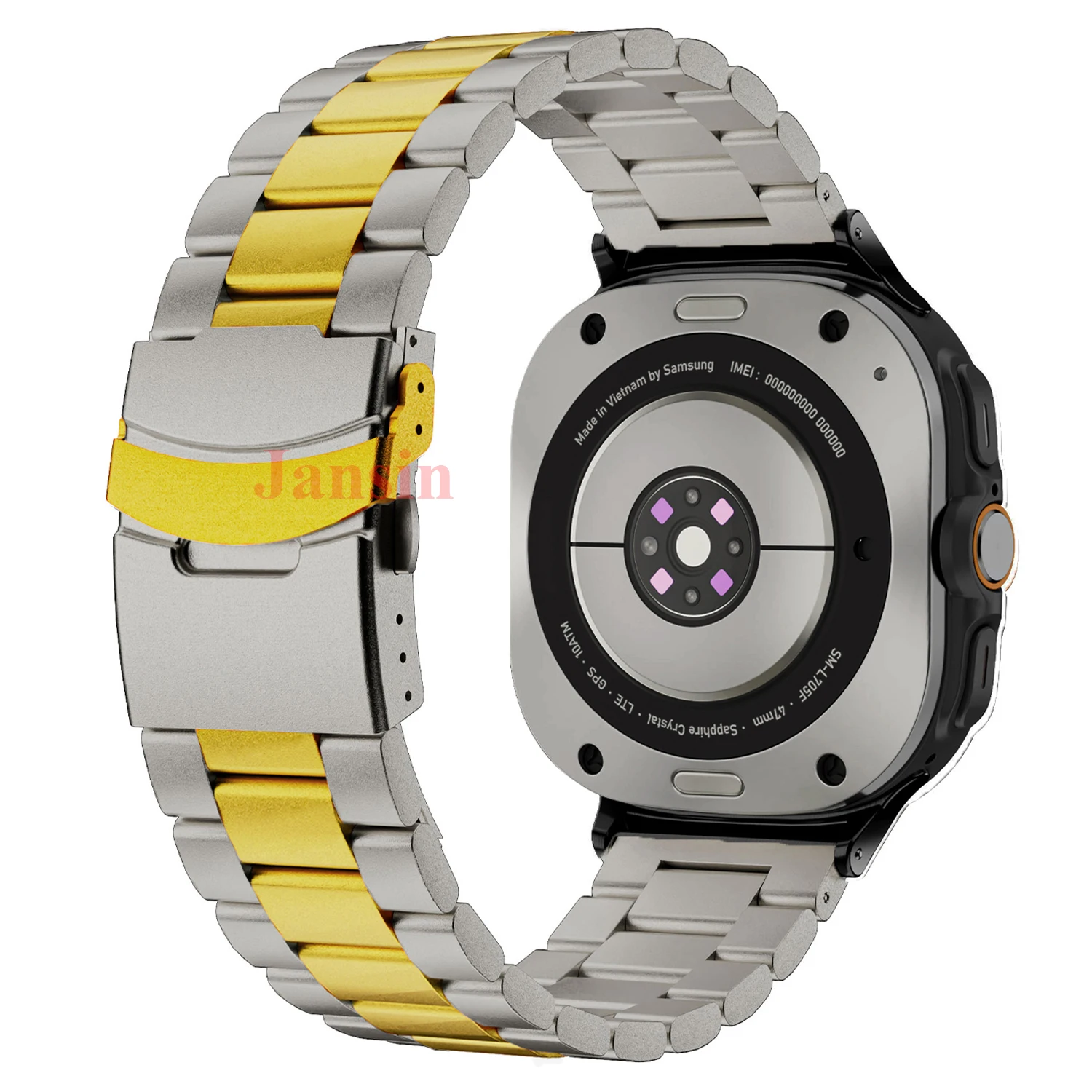 Luxury Men's Stainless Steel Bracelet - Metal Strap