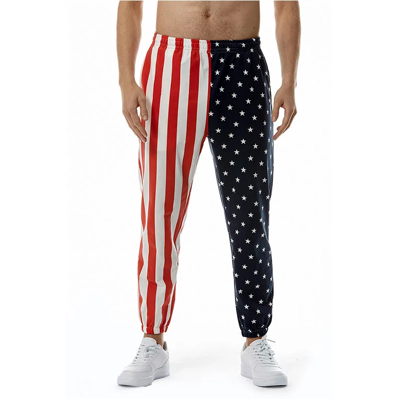 

American Flag Print Joggers Pants Men 2023 Brand Funny Graphic Sweatpants Men Streetwear Casual Sport Jogging Pants Male XXXL
