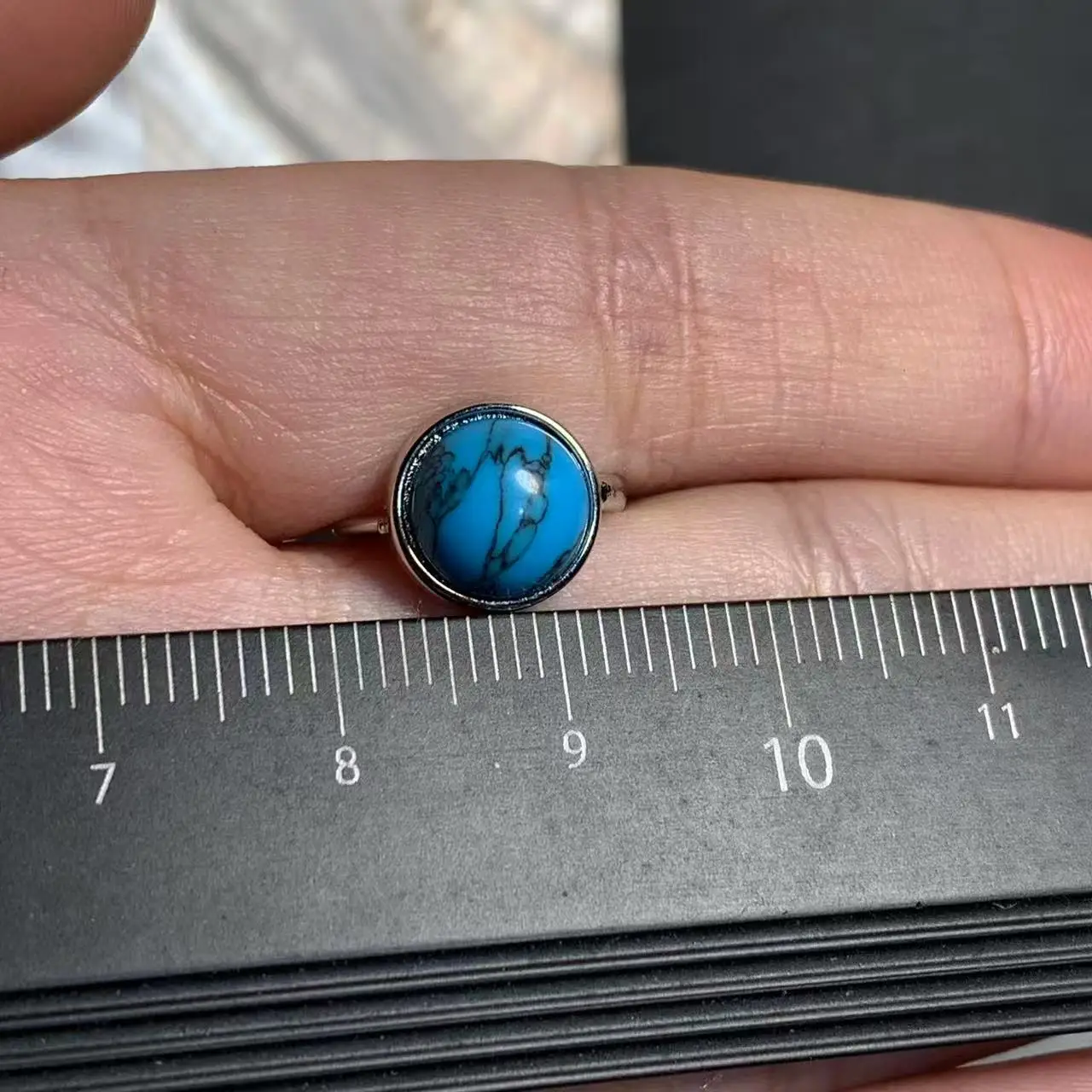 Retro Natural Turquoise earrings Stud earring For Women CUTE Gift Fine Jewelry