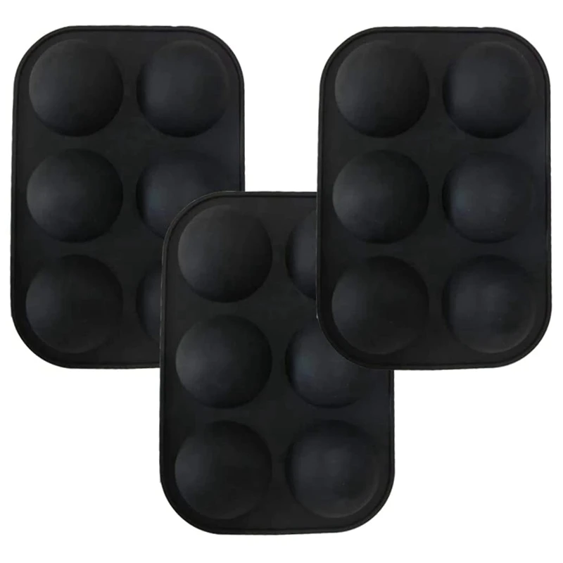 Stampi Per Cioccolata Calda In Silicone Da Yo-3 Pezzi, Stampo Per Cioccolato A Mezza Sfera