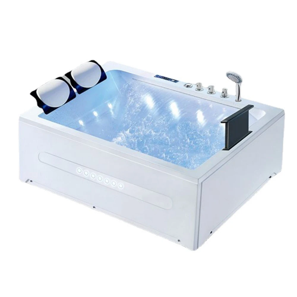 1700mm Fiberglass Whirlpool Bathtub Acrylic Hydromassage TV Surfing Massaging Tub NS3101A 2