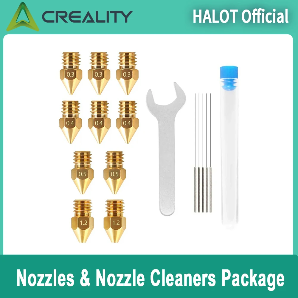 Creality 3D 프린터 부품, MK8 압출기 노즐, Ender 3 시리즈, End..