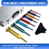 New Chakra Tuning Fork Set for Healing,Sound Therapy,Keep Body,with Rubber Mallet,Wrench,Cleaning Cloth and Aluminum Box 4