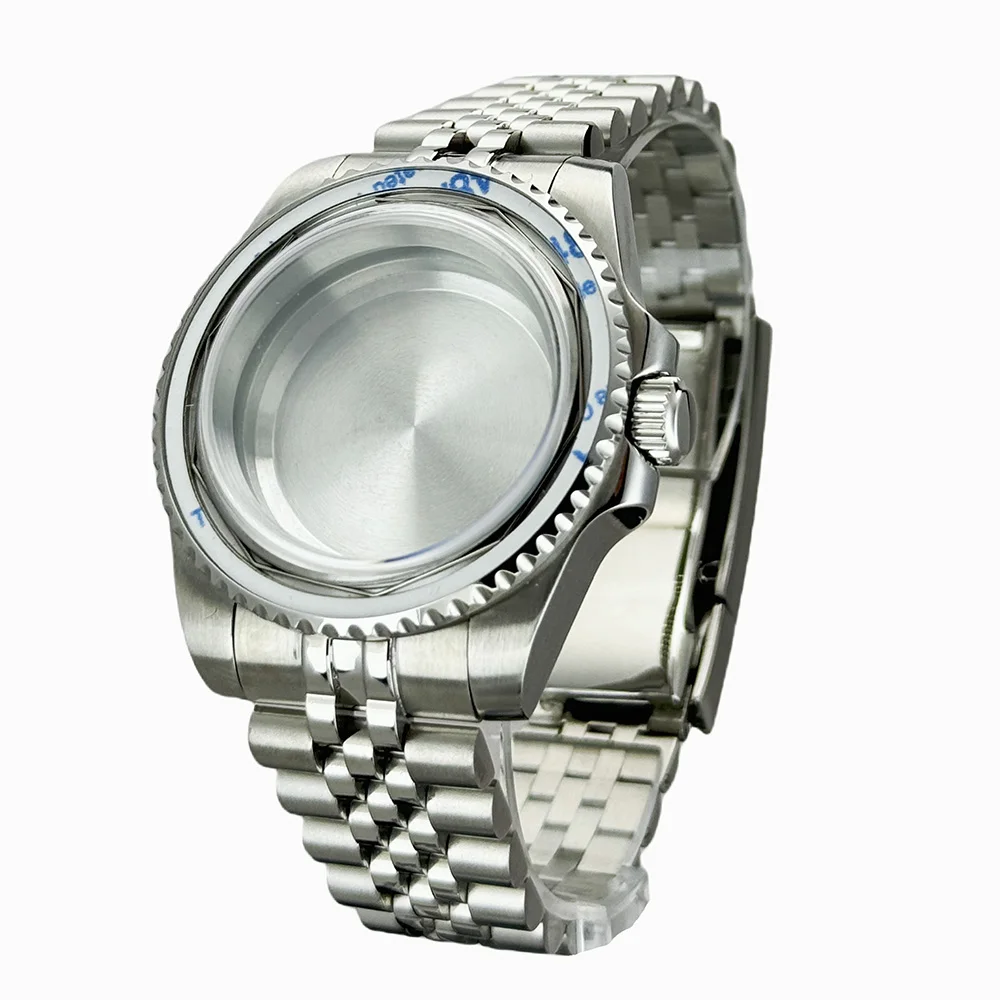 Watch Case Fit Submarine Jubilee/Oyster Band NH34 NH35 NH36 NH70 NH72 4r35 4r36 200m Waterproof Sapphire Crystal