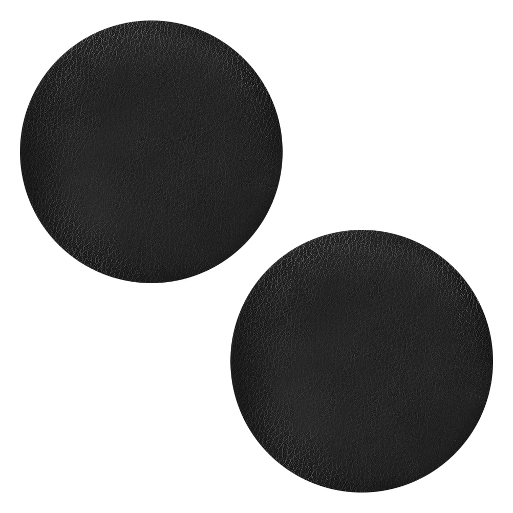 

2 Pcs Stool Cover Dust-proof Stretch Pad Chair Seat Covers for Dining Room Pu Round
